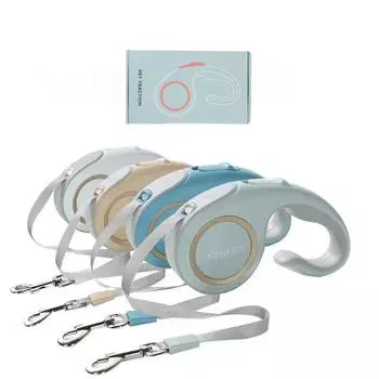 Выдвижной поводок для собак 3 м 5 м, прочный нейлоновый поводок для прогулок с домашними животными, автоматический удлиняющийся поводок для собак для маленьких и средних домашних животных 3 M