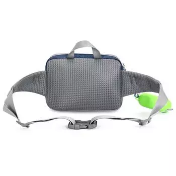 Выдвижной поводок для собак без помощи рук с поясной сумкой, светоотражающие строчки, регулируемый поясной ремень для ходьбы, бега и бега вашей собаки темно-синий