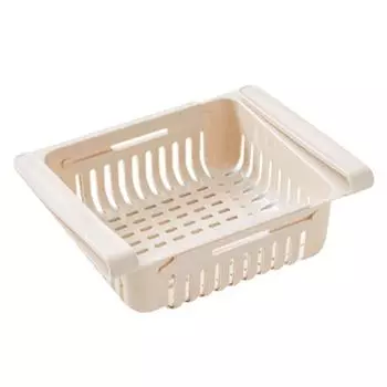 Выдвижной ящик для хранения холодильника, держатель для еды, органайзер, полка для ящика, правильная белый