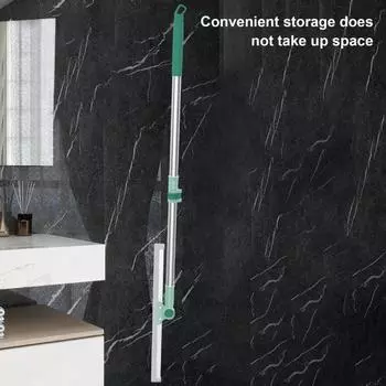 Выдвижной скребок для пола из нержавеющей стали Yousheng с регулируемой ручкой, вращающейся на 180 градусов головкой, резиновым лезвием для мытья полов S