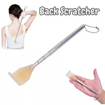 Выдвижной скребок для спины с длинной ручкой, портативный массажный инструмент для царапин на теле 1pc