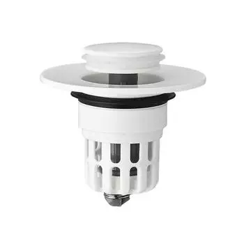 Выдвижной сливной пробка для ванны 2-в-1, сито для улавливания волос с латунным сердечником, простая установка в ванной комнате, сливная пробка для раковины с латунным сердечником для 1,3