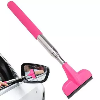 Выдвижной стеклоочиститель заднего вида, выдвижной скребок, дождливые чистящие средства для лобового стекла автомобиля, автомобильные аксессуары розовый