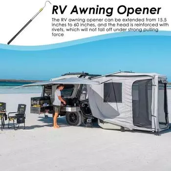 Выдвижной тент для автофургона Съемник Многосекционный тент для автофургона Телескопическая стойка Регулярное техническое обслуживание