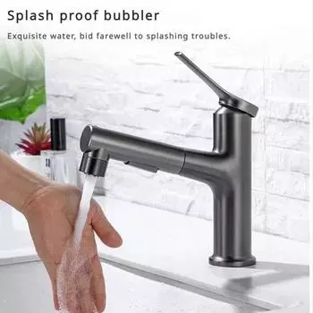 Выдвижной тип смеситель для ванной комнаты, смеситель для холодной и горячей раковины, смеситель для умывальника, смеситель для кухонной раковины, диспенсер, аксессуары для ванной комнаты белый