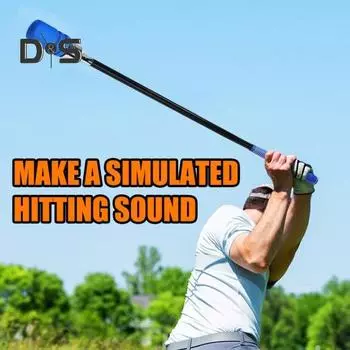 Выдвижной тренажер для разминки и замаха в гольфе, тренажер для разминки и замаха в гольфе, тренажер для тренировки ритма и звука с ручкой для тренировки расстояния и темпа красный