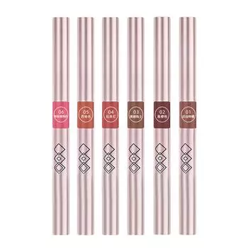 Выдвижной водостойкий карандаш для губ, насыщенный пигмент, кремовый цвет, тонкий закручивающийся, грязеотталкивающий тип, держится весь день, точилка не требуется One Size