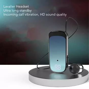 Выдвижные беспроводные наушники Bluetooth5.2, наушники с зажимом, удобная гарнитура для занятий спортом на открытом воздухе, вождение с градиентом