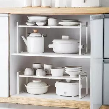 Выдвижные кухонные полки, столешницы, внутренние перегородки, многоуровневые полки, шкафы, полки для хранения приправ, подставки для кастрюль