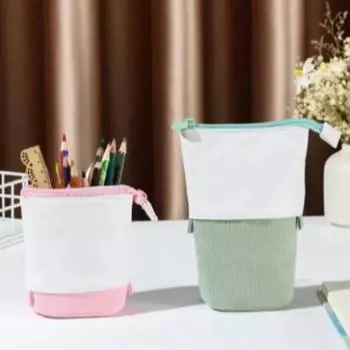 Выдвижные пеналы для карандашей, органайзер для хранения, канцелярский чехол, креативный держатель для ручек, косметика зелёный