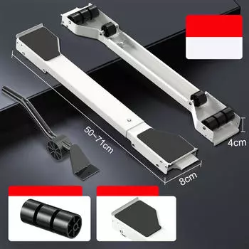 Выдвижные ролики для бытовой техники Держатель сушилки Мобильные колеса Подставка для стиральной машины белый