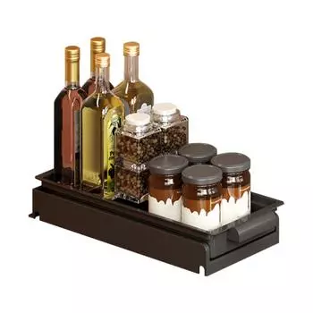 Выдвижные стеллажи для посуды Органайзер для кухни под раковиной, выдвижная сушилка для посуды с шкафом spice rack белый