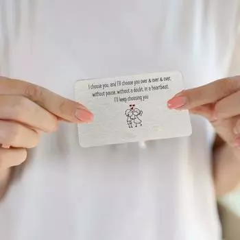 Выгравированная вставка для бумажника из нержавеющей стали, карточка «Я люблю тебя», сентиментальная