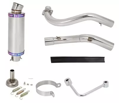 Выхлопная труба из нержавеющей стали, тяжелый басовый глушитель для Honda Monkey Gorilla Dax DAX Shary Cub Racing, сверхтолстая выхлопная труба, гоночная спецификация