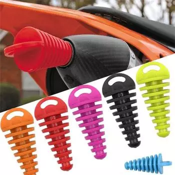 Выхлопные системы Заглушка для спуска воздуха Водонепроницаемая заглушка для промывки выхлопной трубы Заглушка для выхлопной трубы Мотокросс чёрный