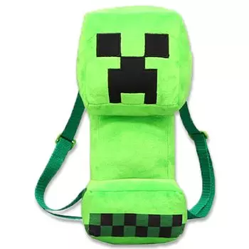 Выход с рюкзаком в виде плюшевой игрушки Крипер Крипер 30 см. Официальные товары [Minecraft] Прибл. зелёный