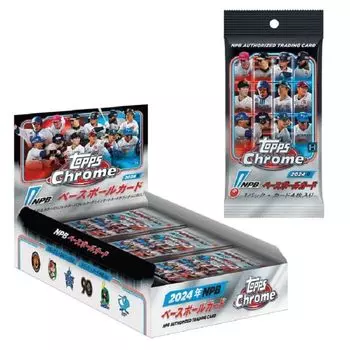 Выход запланирован на декабрь 2024 г. 2024 Topps NPB Chrome 2024 Упаковки коробок Topps NPB Chrome x 24 Коллекционная карточка Topps Коллекционная карточка 2024 года выпуска чёрный