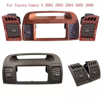 Выходное отверстие воздуховода для Toyota Camry 5 2002 2003 2004 2005 2006 Fascia Auto Stereo Panel Mounting CD DVD Radio Dashboard