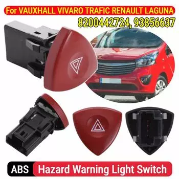 Выключатель аварийной сигнализации 8200442724 93856637 для VAUXHALL VIVARO TRAFIC RENAULT для Nissan Primastar для всех двигателей X83 2001- CHINA