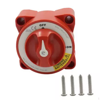 Выключатель батареи С защитой от зажигания Сверхмощный Простота установки Макс. 32 В постоянного тока Двойной контур Плюс для