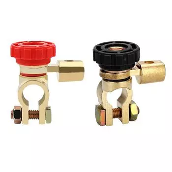 Выключатель питания батареи, быстродействующий выключатель, защищающий от протечек, поворотный выключатель батареи, цинковый сплав для батарей размером 17 мм красный