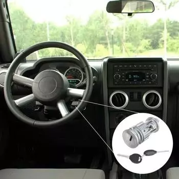 Выключатель зажигания с ключами от автомобиля Профессиональный алюминиевый цилиндр замка зажигания с