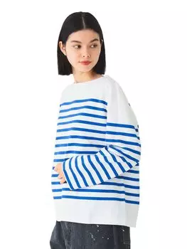 Выкройка и окантовка большого выреза «лодочка» для женщин РАЗМЕР 13140280718 [BEAMS BOY] шитье/морской WHTBLUEONE