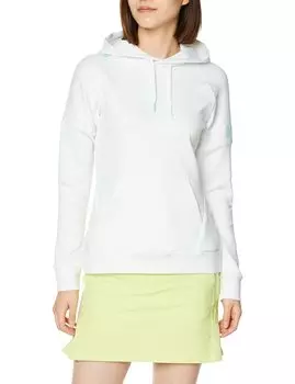 Выкройка и пошив впитывающей пот эластичной куртки-парки UVCUT с капюшоном и карманом-кенгуру из экологически чистой переработанной ткани для гольфа DGWVJL50 WH00 Эквивалент японского размера L [DESCENTE