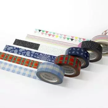 Выкройка малярной ленты «Очек» (Выберите 1 из 6 типов), популярная фраза в Корее 83.Composition dots