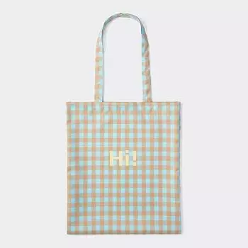 Выкройка сумки-тоут с надписью GU by Uniqlo