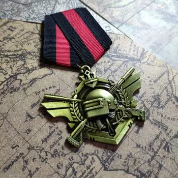 Вымышленная «сделай сам» Совершенно новая медаль Советская пехотная медаль Почета Красно-черная полосатая подвесная пластина с двухслойным цинковым сплавом, литье под давлением #1