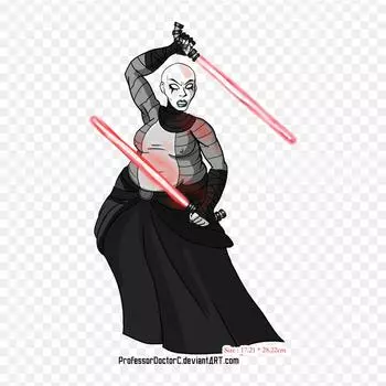 Вымышленный персонаж Asajj Ventress Deviantart Iron on Heat Transfer Печать Виниловые патчи Наклейка для одежды DIY Аппликаторы Моющиеся пластыри