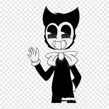 Вымышленный персонаж Бенди и чернильная машина Рисунок Утюгом на теплопередаче Печать Виниловые нашивки Наклейка для одежды DIY Аппликации Моющиеся нашивки