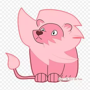 Вымышленный персонаж гранат лев утюг на термопереносной печати виниловые нашивки наклейки для одежды DIY аппликации моющиеся нашивки