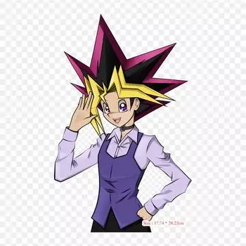 Вымышленный персонаж Юги Муто Ю-ги-о! Железо на заплатах для одежды, аппликации, наклейки на одежду, термочувствительная нашивка на заказ