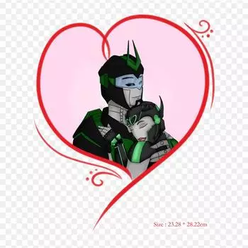 Вымышленный персонаж Nightbeat Art Iron on Heat Transfer Печать Виниловые патчи Наклейка для одежды DIY Аппликации Моющиеся патчи