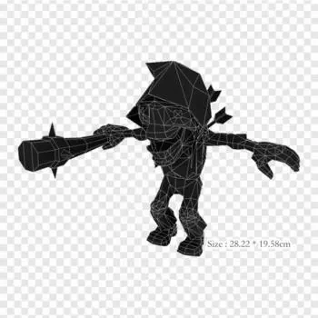 Вымышленный персонаж низкополигональная термопечать с термопереносом, виниловые нашивки, наклейки для одежды, аппликации «сделай сам», моющиеся нашивки