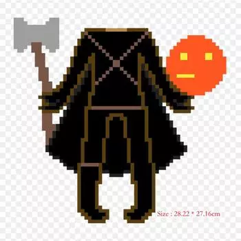 Вымышленный персонаж Всадник без головы, персонаж с термопереносной печатью, виниловые нашивки, наклейки для одежды, аппликации «сделай сам», моющиеся нашивки