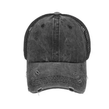 Вымытая и состаренная легкая версия конского хвоста бейсбольная кепка с сеткой бейсбольная кепка повязка для волос кепка кепка солнцезащитная шляпа жёлтый