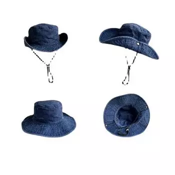 Вымытая старая большая шляпа-ведро с карнизом, шляпа для тазика, мужская и женская, осенняя, для путешествий на открытом воздухе, складная, солнцезащитная шляпа от солнца, шляпа от солнца чёрный