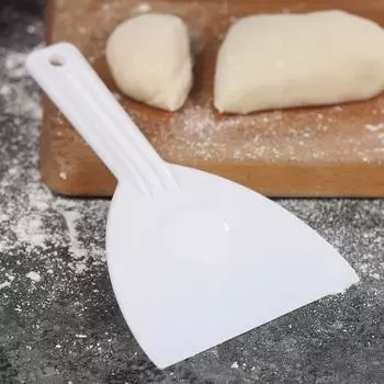 Выпечка помадка с ручкой пластиковая отделка глазурь скребок измельчитель тесторезка верстак белый