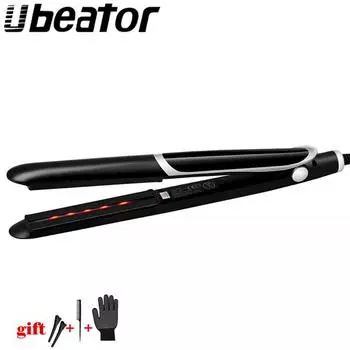 Выпрямитель для волос 2 в 1 (завивка и выпрямление) US Plug чёрный