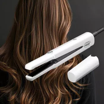 Выпрямитель для волос 4 регулируемые температуры с керамическими пластинами быстрый нагрев для женщин белый