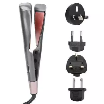 Выпрямитель для волос, бигуди, профессиональная щипцы для завивки волос с ЖК-дисплеем и регулируемой температурой для укладки волос 1102 EU Plug