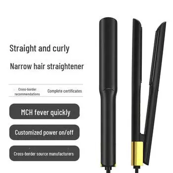 Выпрямитель для волос двойного назначения: Высокотемпературный электрический выпрямитель и щипцы для завивки волос для домашнего использования — узкая версия
