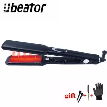 Выпрямитель для волос с керамическим покрытием US Plug чёрный