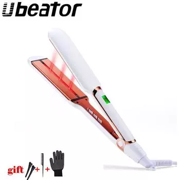 Выпрямитель для волос с керамическим покрытием US Plug белый