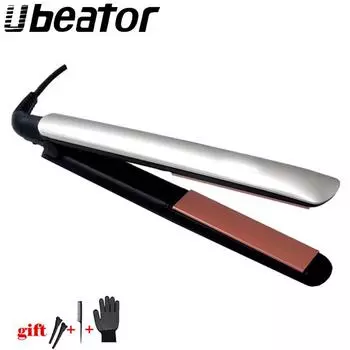 Выпрямитель для волос с керамическим покрытием профессиональный US Plug серый