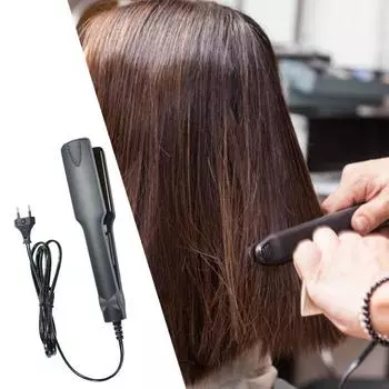 Выпрямитель для волос с защитой от перегрева, регулируемый положительный температурный коэффициент, выпрямитель для волос с регулируемой температурой для дома чёрный