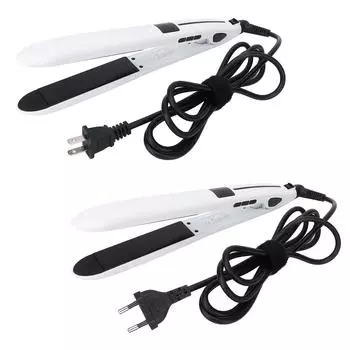 Выпрямитель для волос с ЖК-дисплеем, регулируемой температурой, керамический выпрямитель для волос с утюгом, 110 В240 В EU Plug